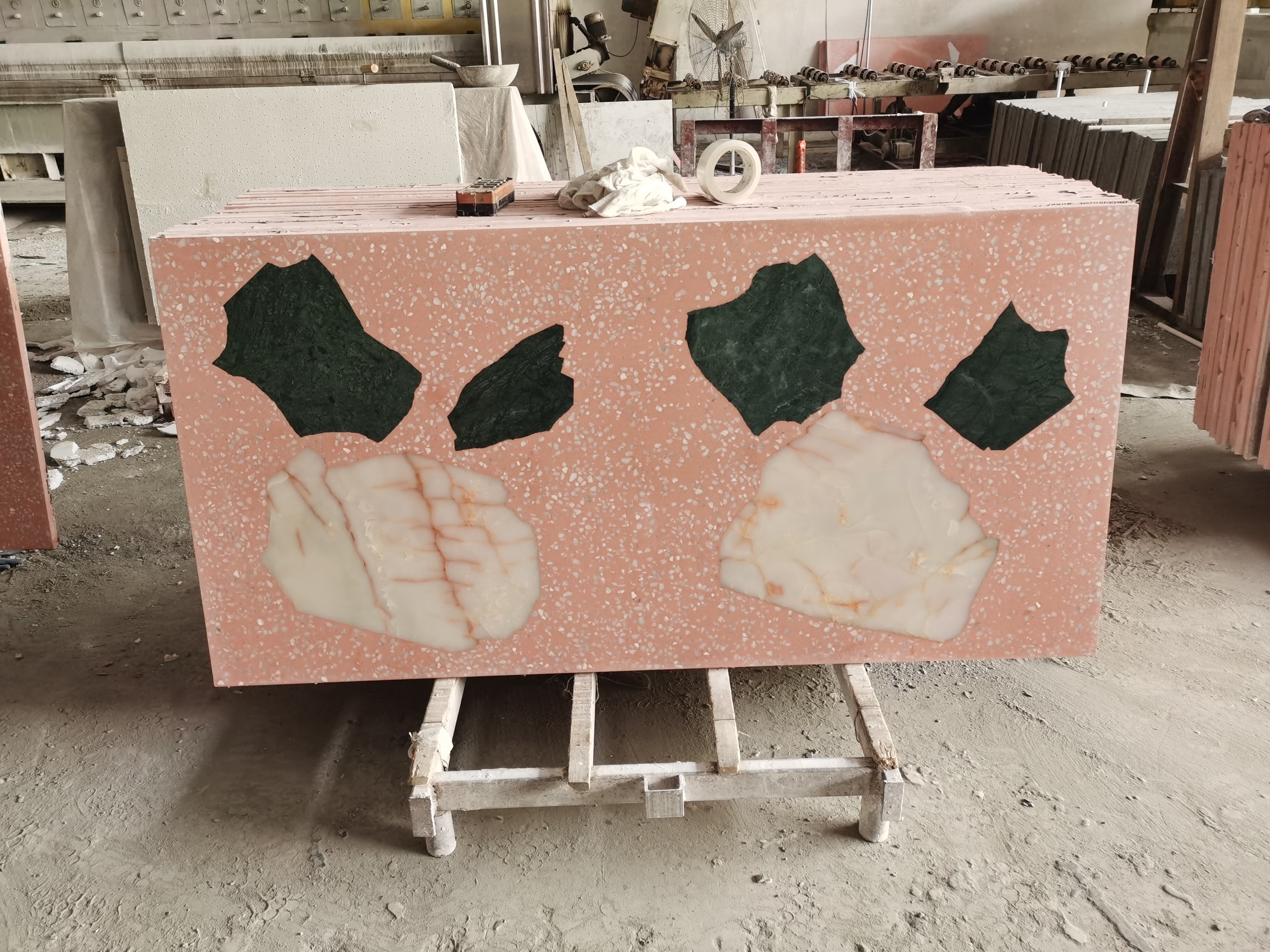 ML-IT007 Scarpa Terrazzo丨Hand-Laid Palladiana 丨Cement & Marble