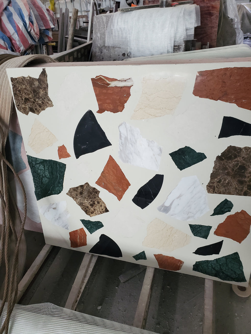 ML-IT003 Scarpa Terrazzo丨Hand-Laid Palladiana 丨Cement & Marble