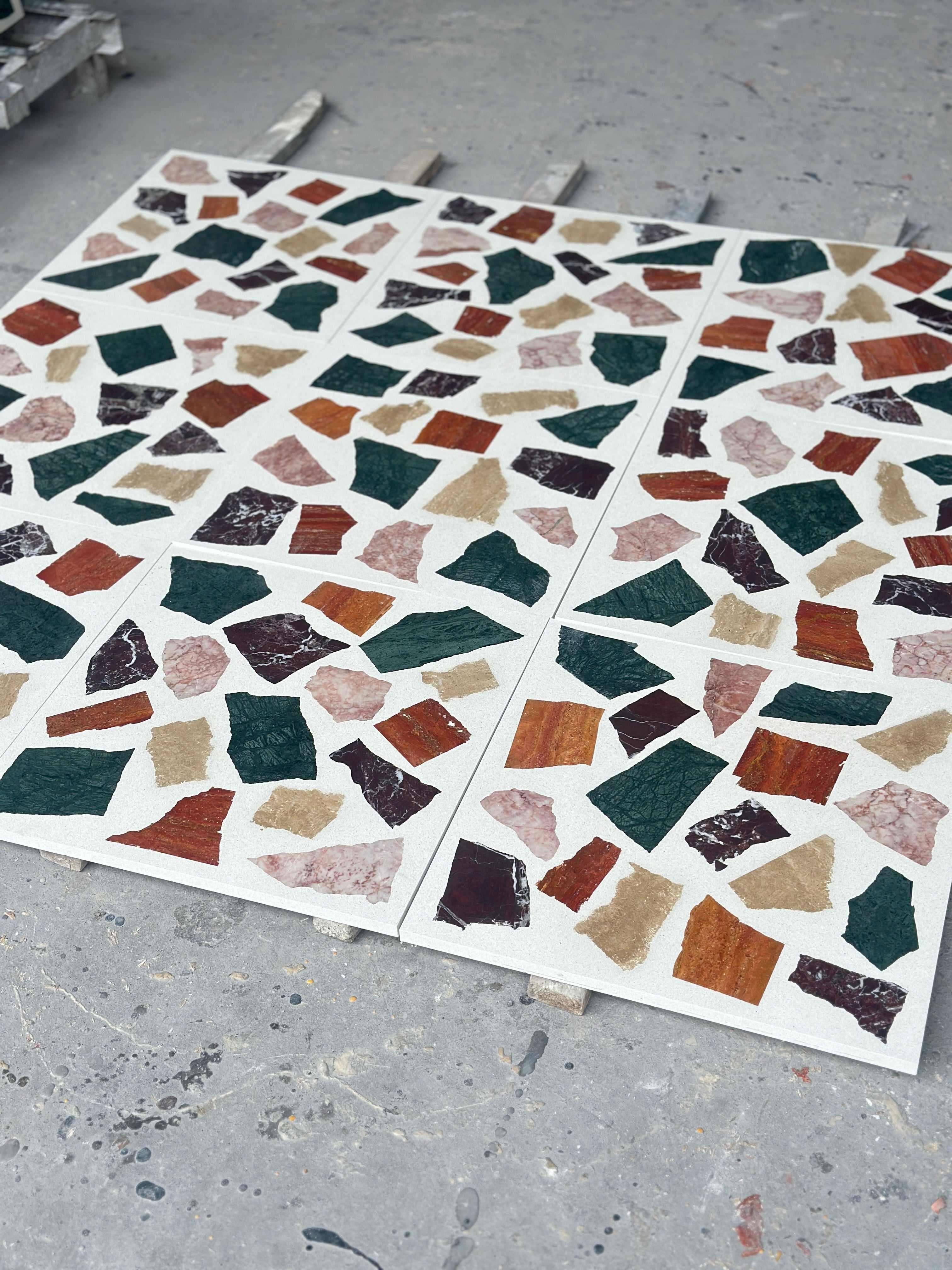 ML-IT003 Scarpa Terrazzo丨Hand-Laid Palladiana 丨Cement & Marble