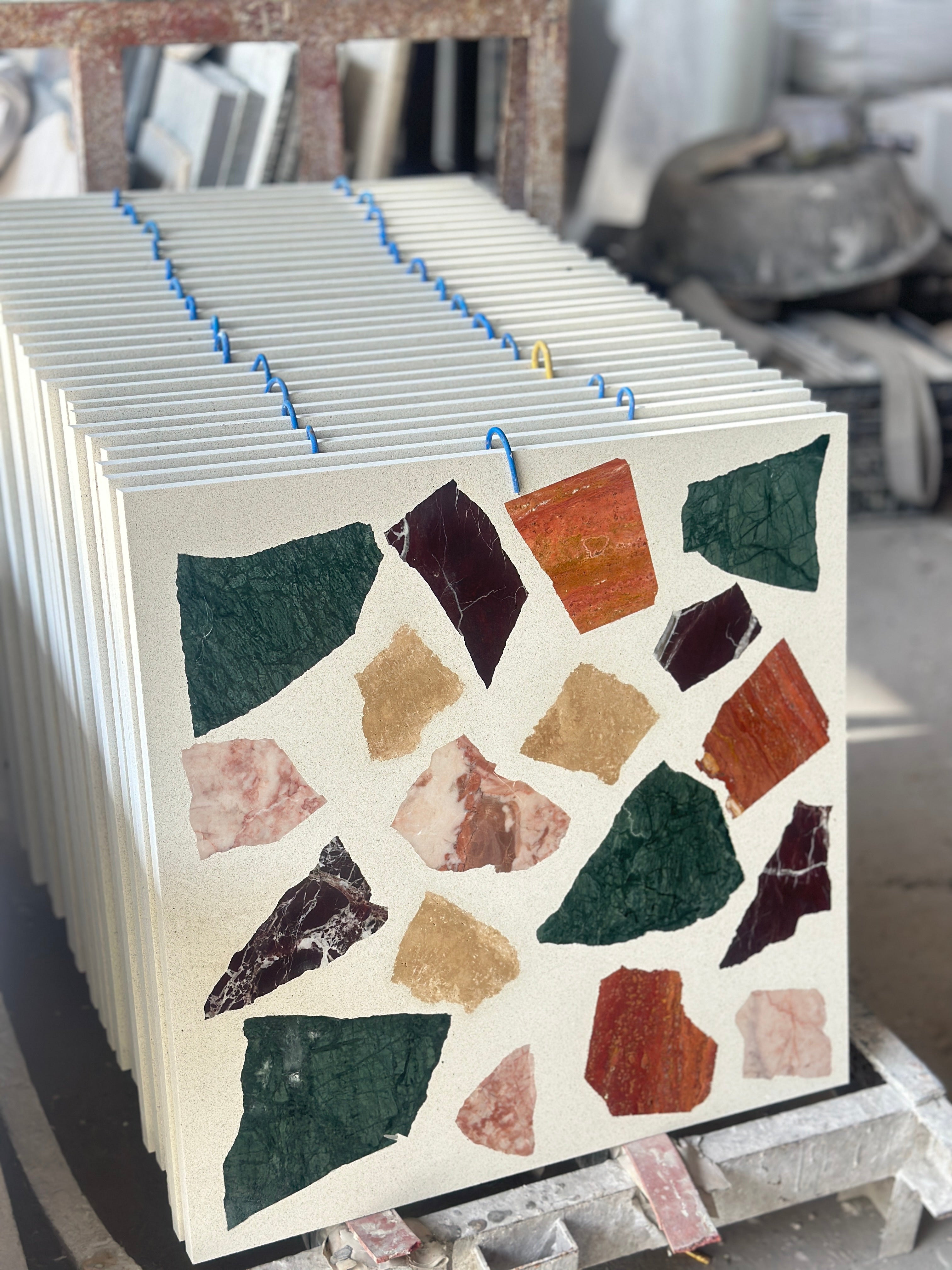 ML-IT003 Scarpa Terrazzo丨Hand-Laid Palladiana 丨Cement & Marble