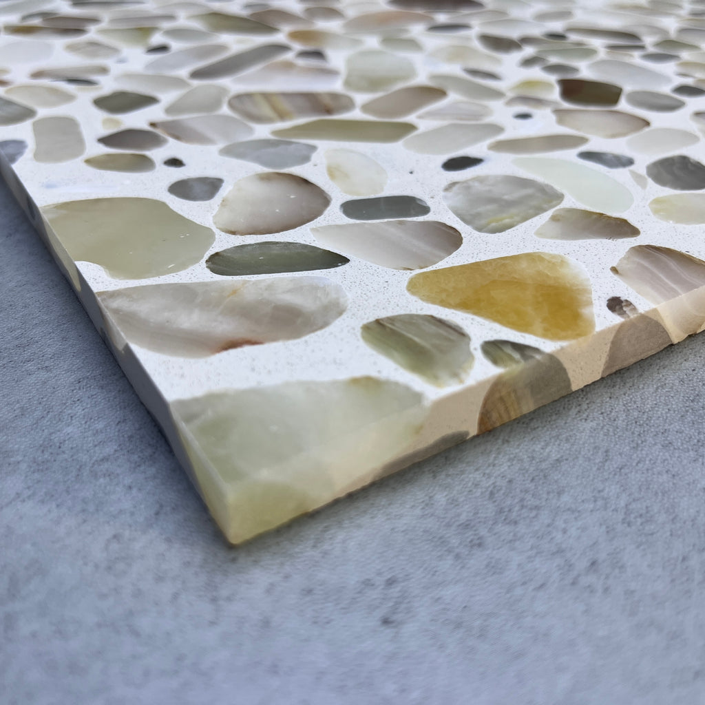 ML-IT050 Scarpa Terrazzo丨Hand-Laid Palladiana 丨Cement & Jade