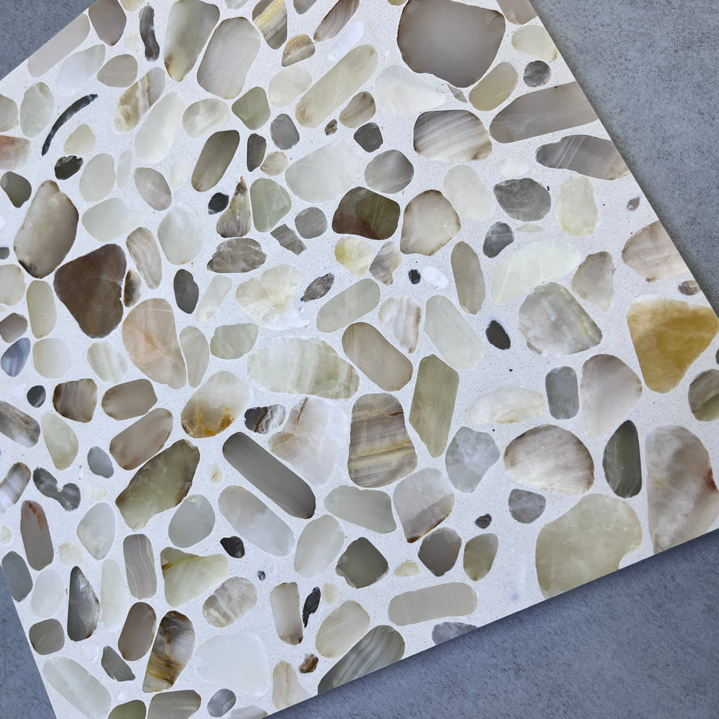 ML-IT050 Scarpa Terrazzo丨Hand-Laid Palladiana 丨Cement & Jade