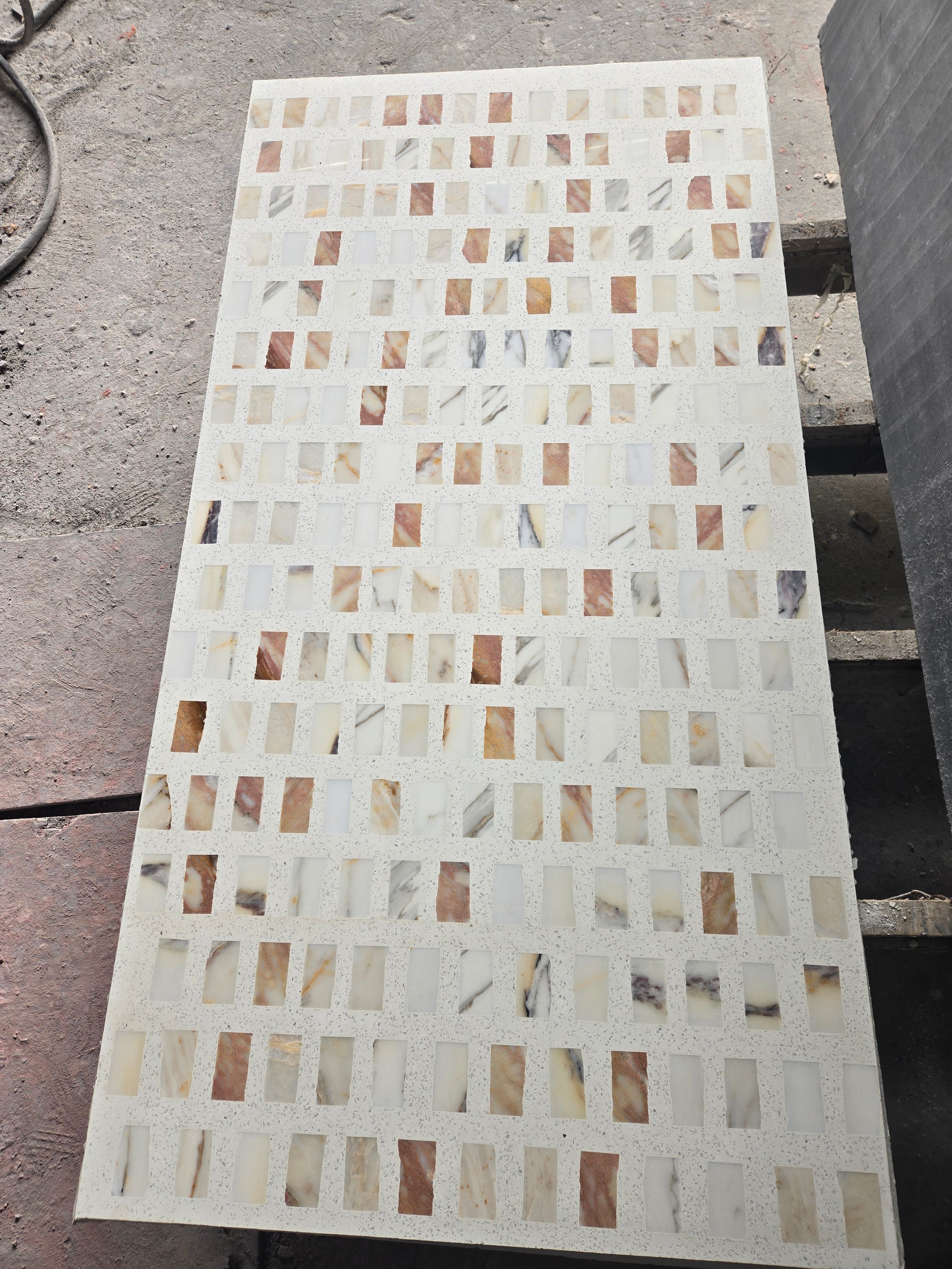 ML-OT015 Scarpa Terrazzo丨Hand-Laid Palladiana 丨Cement & Marble