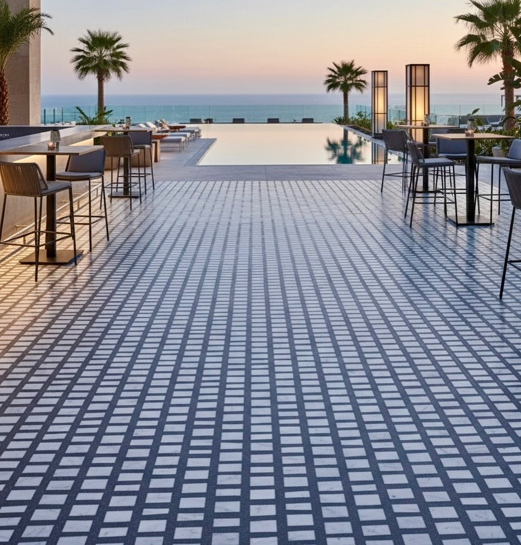 ML-OT011 Scarpa Terrazzo丨Hand-Laid Palladiana 丨Cement & Marble
