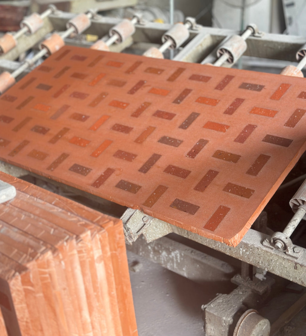 ML-OT001 Scarpa Terrazzo丨Hand-Laid Palladiana 丨Cement & Red Brick
