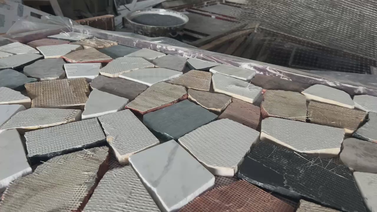 ML-IT056 Scarpa Terrazzo丨Hand-Laid Palladiana 丨Cement & Marble